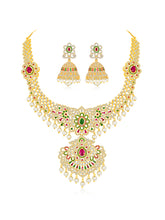 Colourful Charisma CZ Stone Necklace Set