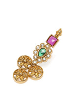 Royalty Faux Ruby Coin Necklace