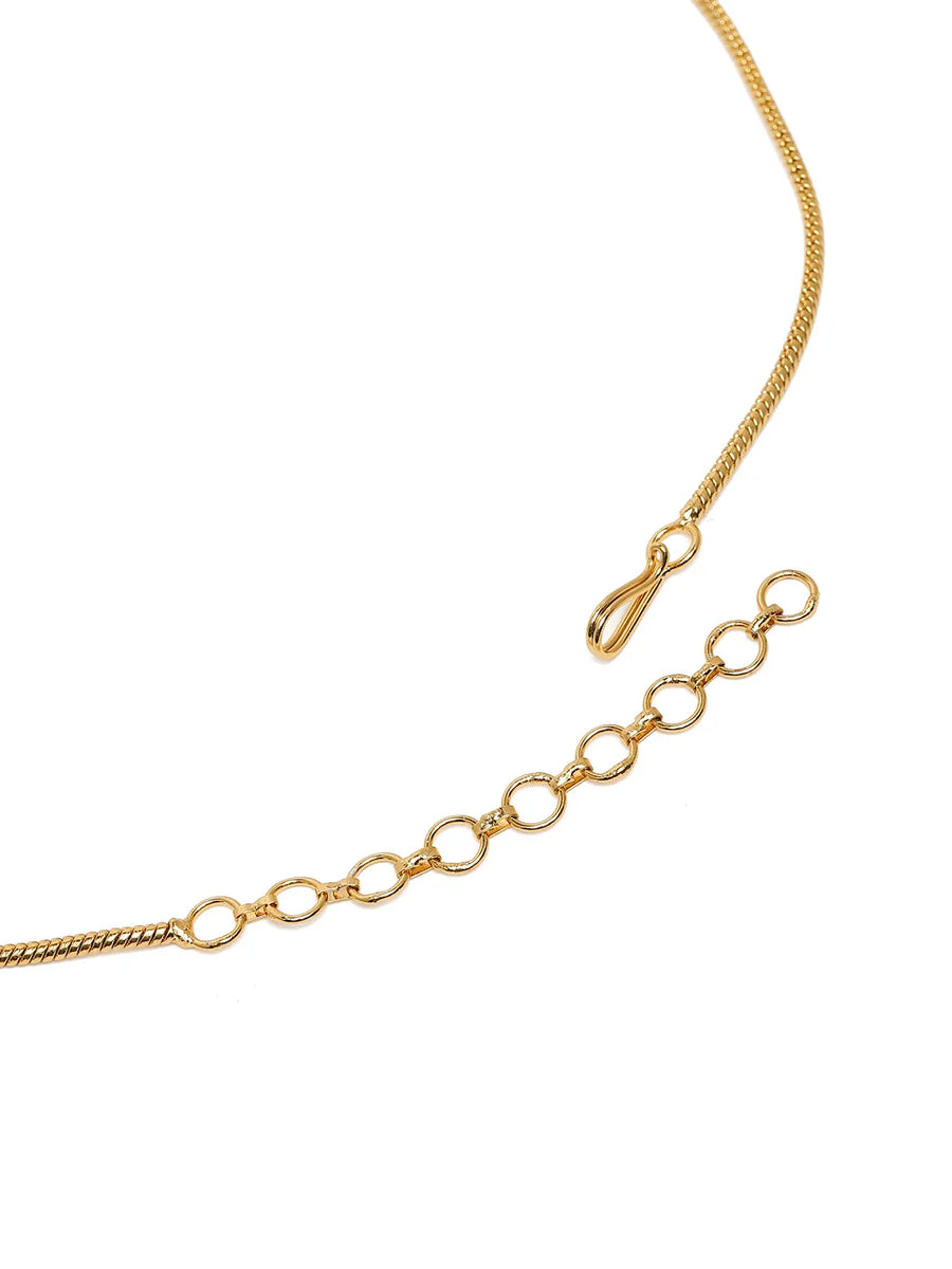 Royalty Faux Ruby Coin Necklace