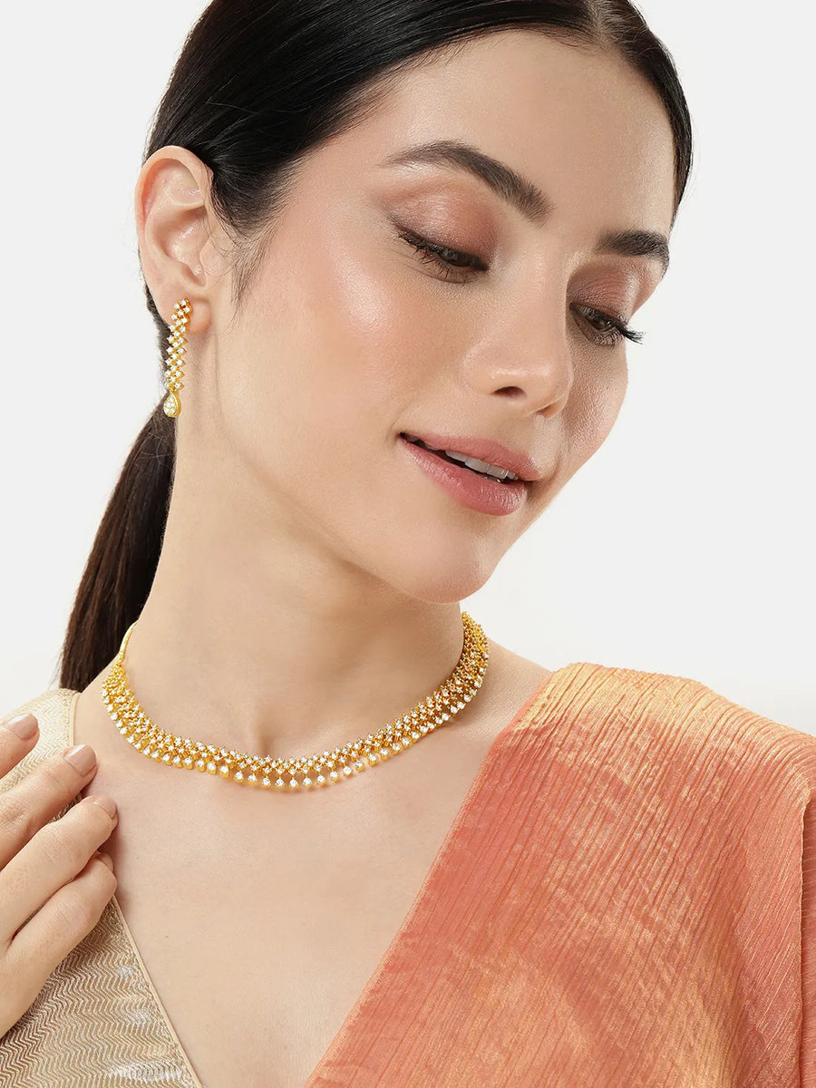 Shimmer Shine CZ Necklace Set