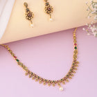 Temple Bloom Faux Kundan Necklace Set