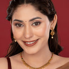 Temple Bloom Faux Kundan Necklace Set