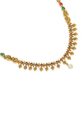 Temple Bloom Faux Kundan Necklace Set