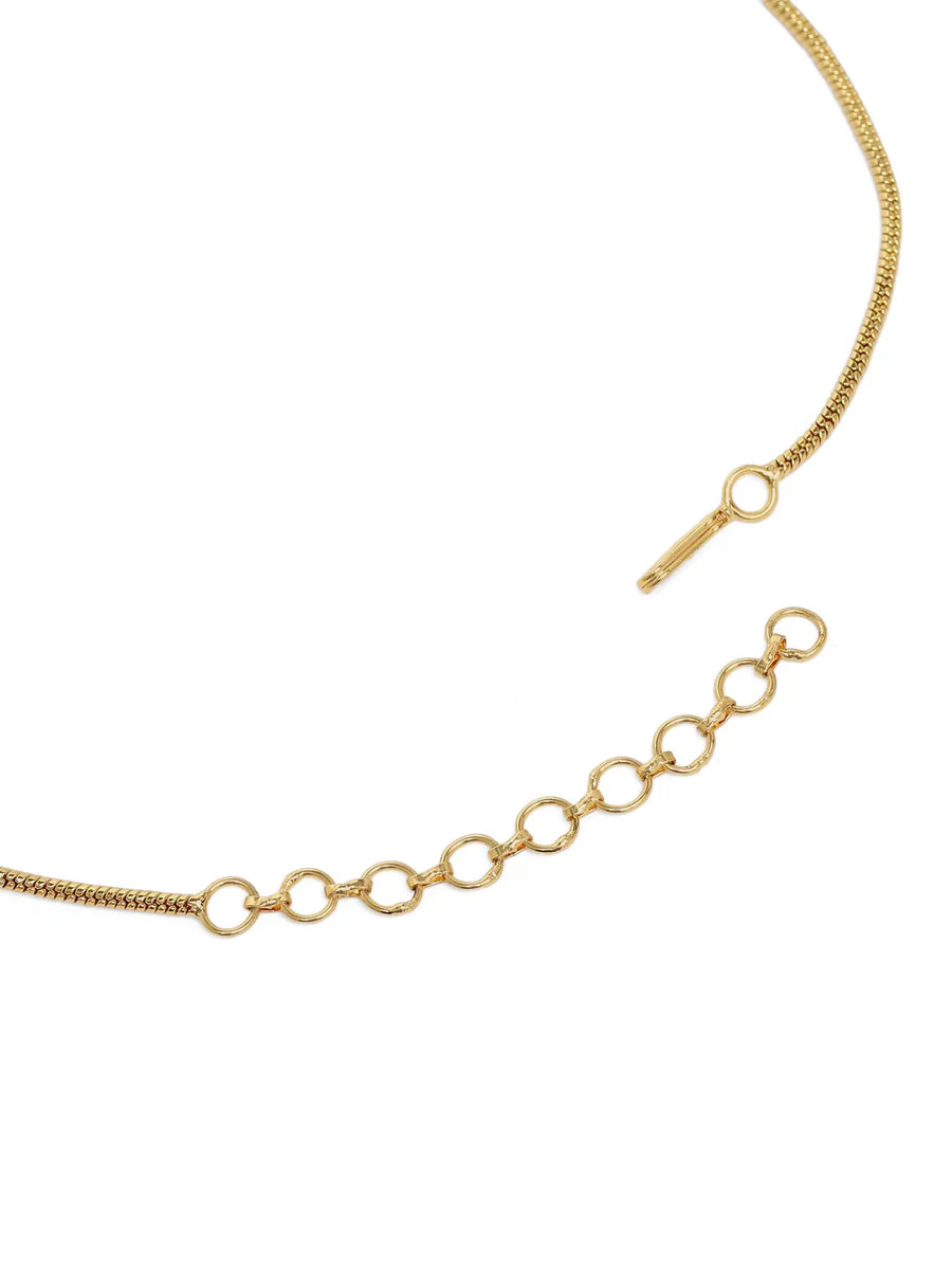 Temple Bloom Faux Kundan Necklace Set