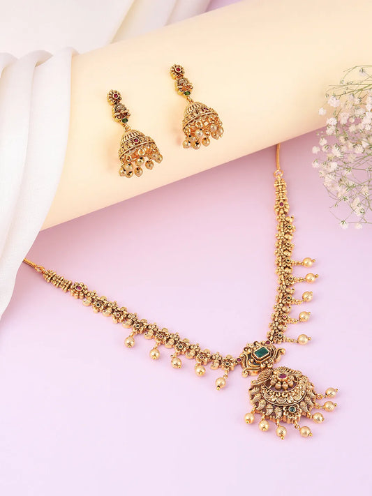 Ornate Traditions Temple Necklace Set