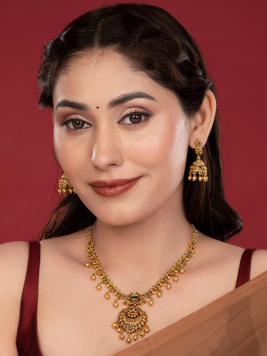 Ornate Traditions Temple Necklace Set