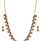 Heritage Coin Temple Necklace with Studs