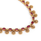 Heritage Coin Temple Necklace with Studs