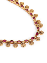 Heritage Coin Temple Necklace with Studs