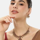 Temple Bloom Faux Ruby & Beads Charm