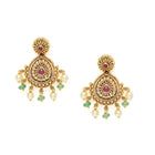 Temple Bloom Faux Ruby & Beads Charm