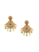 Temple Bloom Faux Ruby & Beads Charm