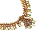 Temple Bloom Faux Ruby & Beads Charm