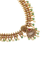 Temple Bloom Faux Ruby & Beads Charm