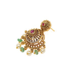 Temple Bloom Faux Ruby & Beads Charm