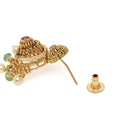 Temple Bloom Faux Ruby & Beads Charm
