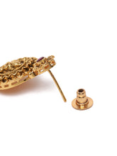 Temple Heritage Coin Necklace Set - Gold - Rani Pink