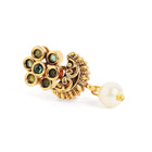 Graceful Temple Style Pearl Necklace Set