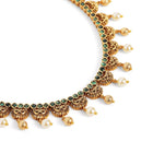 Graceful Temple Style Pearl Necklace Set