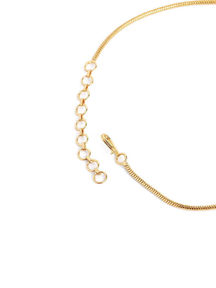 Graceful Temple Style Pearl Necklace Set