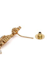 Timeless Ethnic Inspired Necklace Set. Gold and green beaded necklace and earrings. Best for special occasions & Weddings.