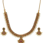 Heritage Ruby Accents Bridal Necklace Set