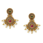 Heritage Ruby Accents Bridal Necklace Set