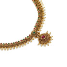 Heritage Ruby Accents Bridal Necklace Set