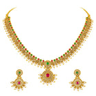Heritage Ruby Accents Bridal Necklace Set