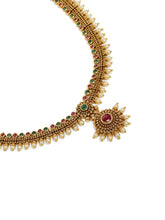 Heritage Ruby Accents Bridal Necklace Set