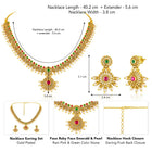 Heritage Ruby Accents Bridal Necklace Set