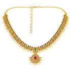 Heritage Ruby Accents Bridal Necklace Set
