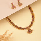 Heritage Ruby Accents Bridal Necklace Set