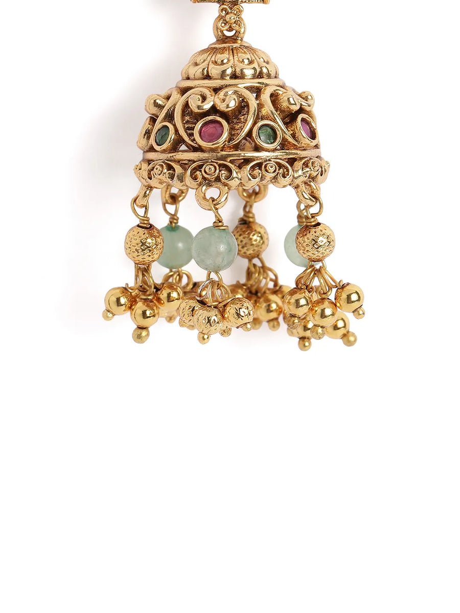 Goddess Lakshmi Temple Jewelry Set