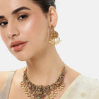 Temple Style Goddness Motif Necklace Set