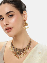 Temple Style Goddness Motif Necklace Set