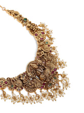 Temple Style Goddness Motif Necklace Set