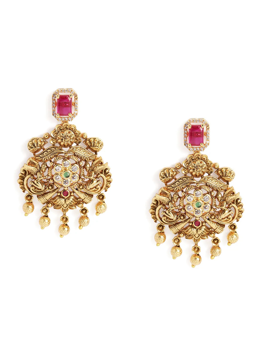 Heritage Temple Long Necklace Set