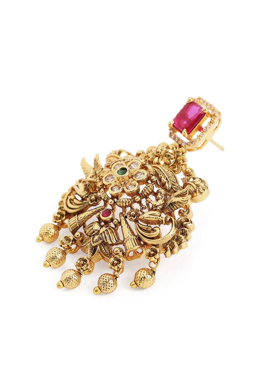 Heritage Temple Long Necklace Set