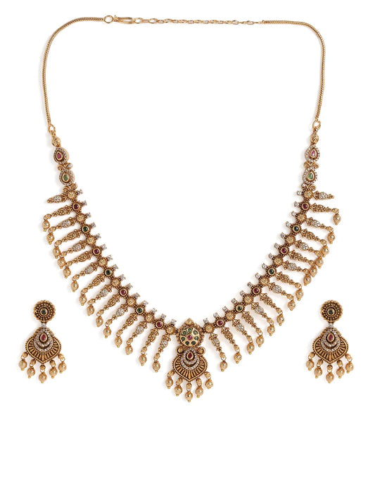 Bridal Choker Necklace Jhumka Earrings