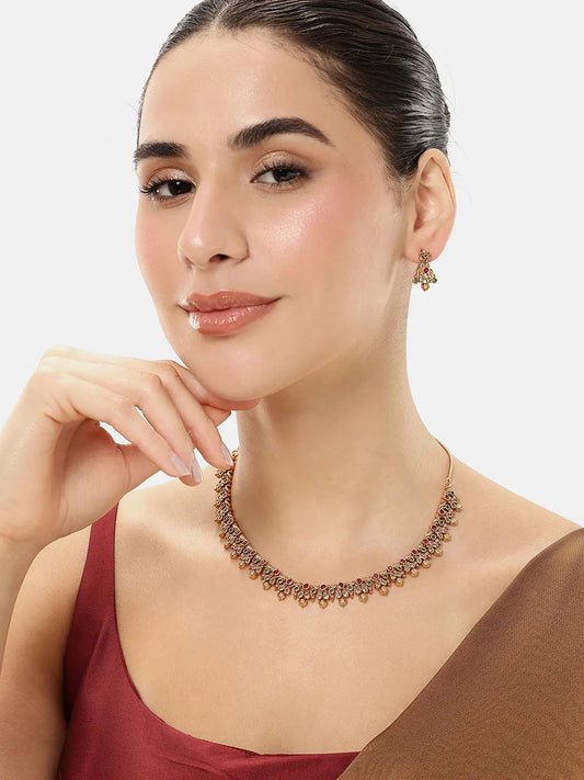 Bridal Glow Filigree Necklace Set