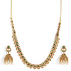 Emerald Glow Faux Kundan Necklace Set