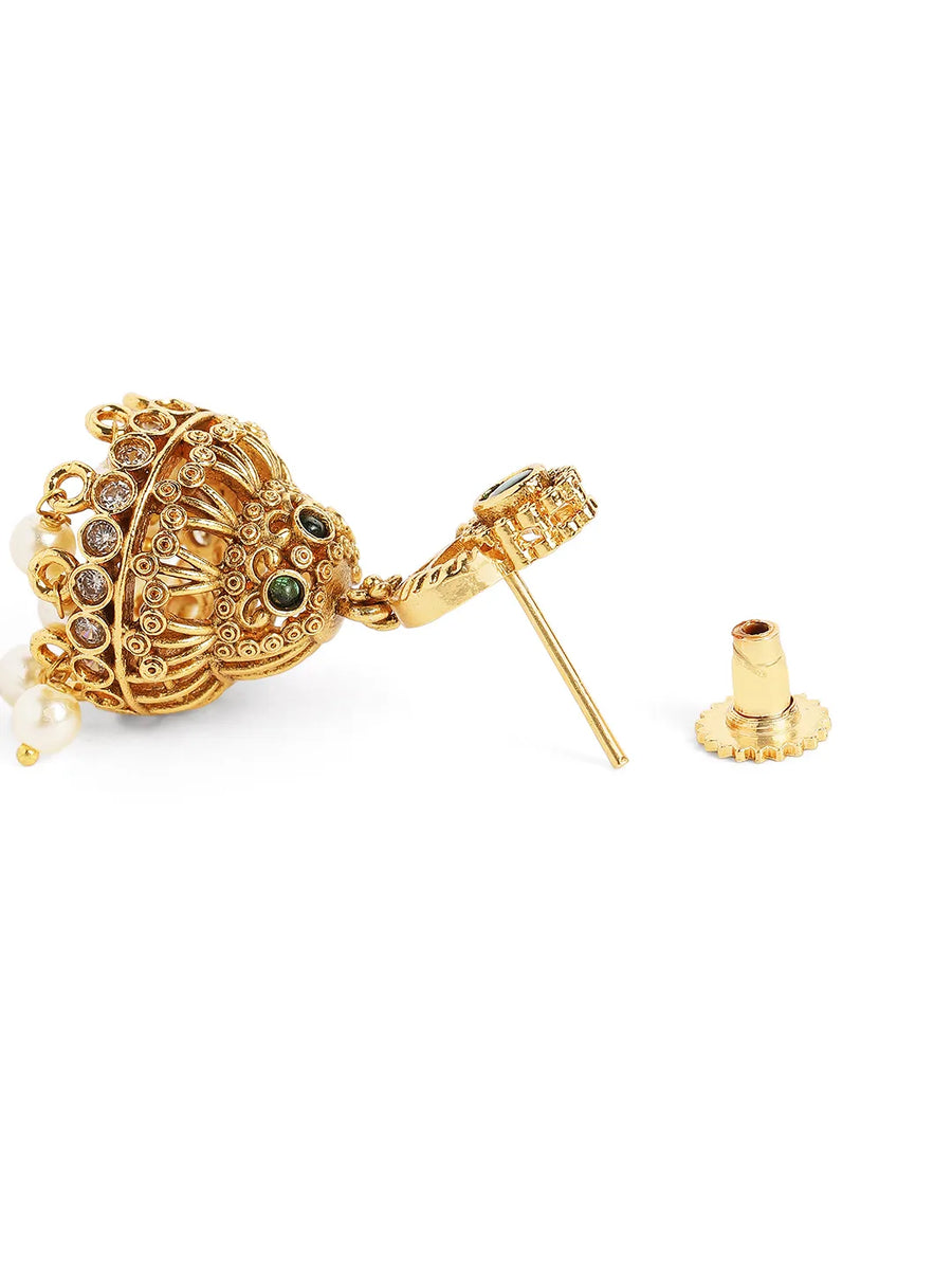 Emerald Glow Faux Kundan Necklace Set