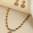 Statement Leaf Motif Necklace Set