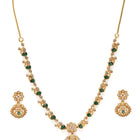 Statement Leaf Motif Necklace Set