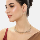 Chic Floral Motif Necklace Set