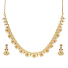 Chic Floral Motif Necklace Set