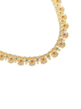 Chic Floral Motif Necklace Set