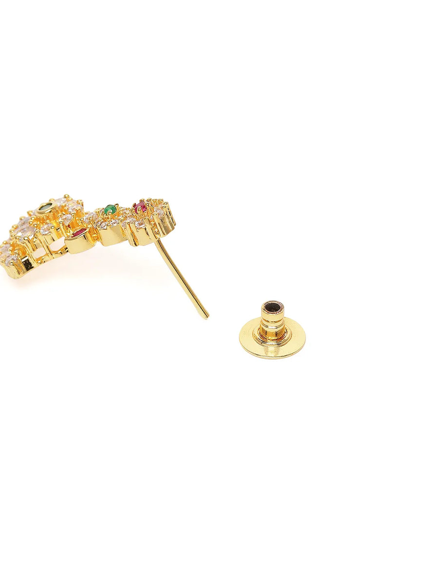 Chic Floral Motif Necklace Set