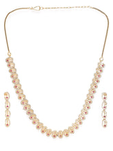 Gleaming Linked Loops Necklace Set